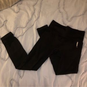 GYMSHARK BLACK ENERGY SEAMLESS LEGGINGS FULL-LENGTH